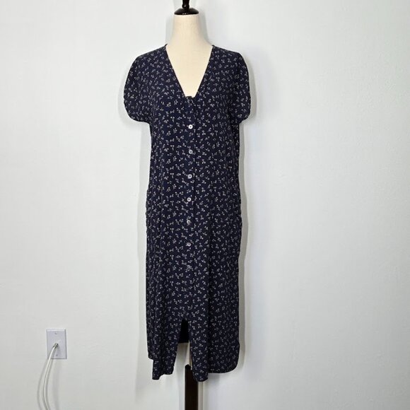 MADEWELL easy midi dress in spring fling Sz S - Picture 2 of 11